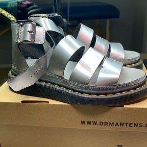 Silver Dr.Martens Sandals size 7 worn once.